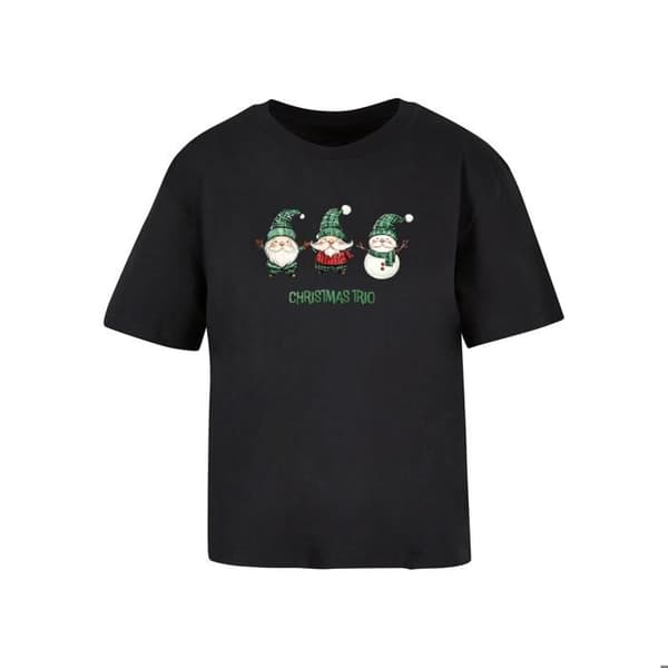 T-shirt dam Merchcode Jul Santa svart M