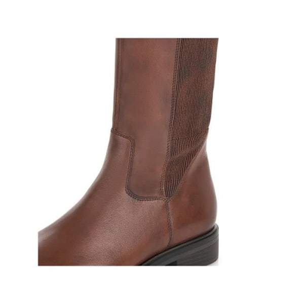 Ridkänga - REMONTE - JULIETTE - Mjukt läder - Med resår - Camel Brown Kamel 39
