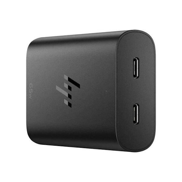 HP GaN USB-C Laptop Laddare - strömadapter - 65 Watt Svart