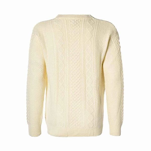 Pull Acrab Robe di Kappa för Herr - Off-white - Rund hals i ull Äggskal M
