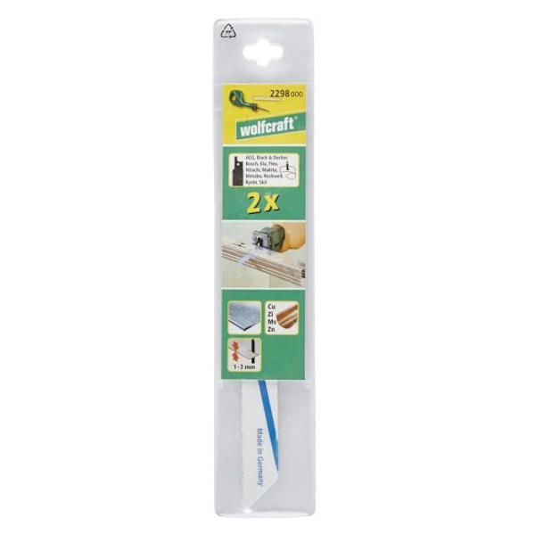 WOLFCRAFT Set med 2 handsågblad D6A - 13 cm