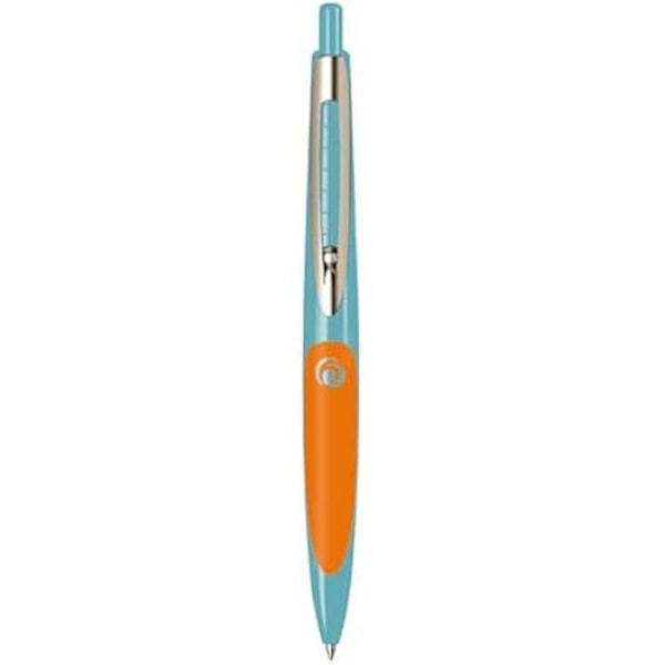 Kulspet - HERLITZ - my.pen - Turkos/Orange - Blått bläck - Medelspets turkos/orange