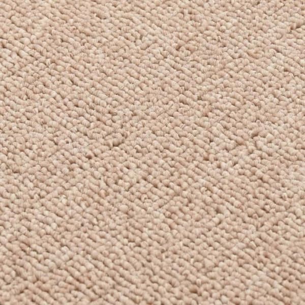 vidaXL Halkfria trappmattor 15 st 75x20cm Beige rektangulär beige