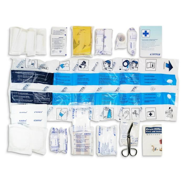 Första hjälpen-kit för bil, DIN 13164 Godkänd