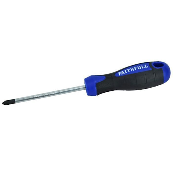 Faithfull Soft Grip skruvmejsel Phillips Tip PH2 x 100mm FAISDPH2