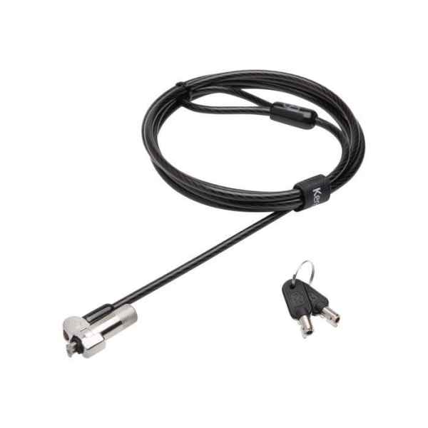 Keyed Laptop Lock - Kensington - NanoSaver - Ultra-Slim - Säkerhetskabel - Svart