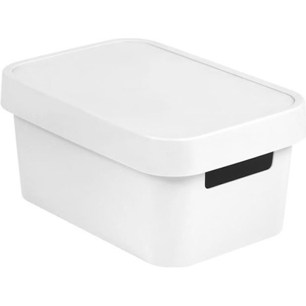 Förvaringslåda - Curver - Infinity - Plast - 4,5 L - Stapelbar - Skandinavisk stil Vit