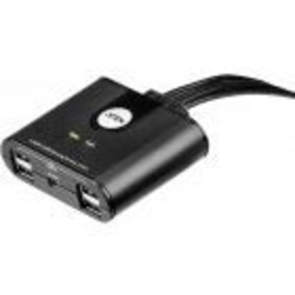 Aten US424 4 Device to 4 PC/MAC USB 2.0 Sharer - USB Device Sharing Switch - Svart