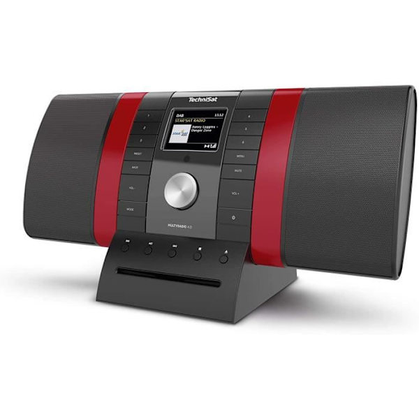 TechniSat MultyRadio 4.0 Internetradio med Dab+, FM, CD-spelare, färgskärm och stereomusikströmning