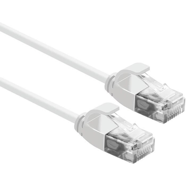 ROLINE UTP Patch Cable DataCenter Cat.6A - LSOH - Slim - Vit - 2,0 m - för användning i utrymmen