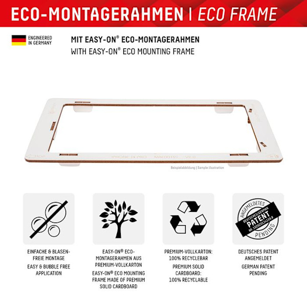 Skal till iPhone 16 Plus - Displex Real Glass 2D - Genomskinlig