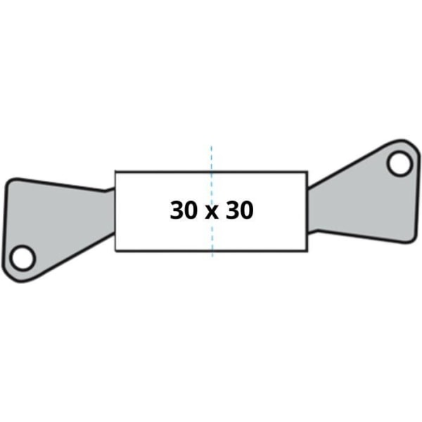 Låscylinder - YALE - YC2100 - Urkopplingsbar - 30x30 mm - 10 stift - 5 vändbara nycklar - Nickelpläterad