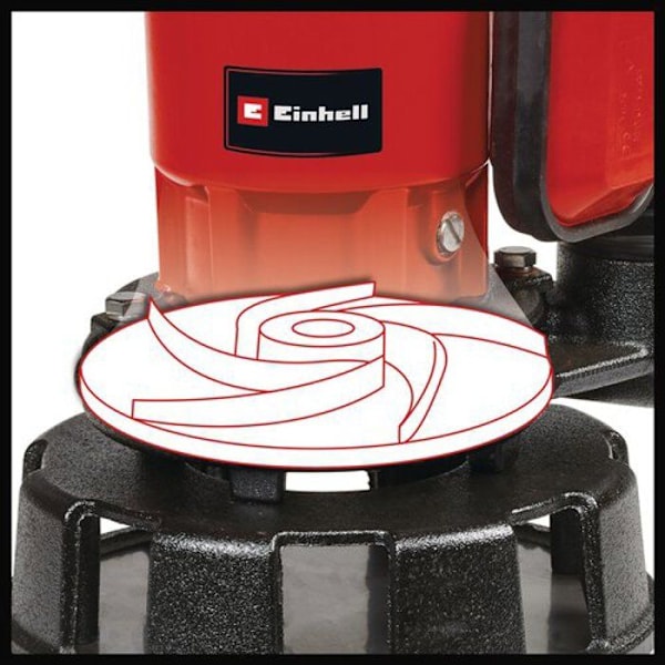 Einhell Avloppspump för smutsvatten GE-DP 900 Cut (900 W, Max flöde 16 000 L/h, max nedsänkning 7 m)