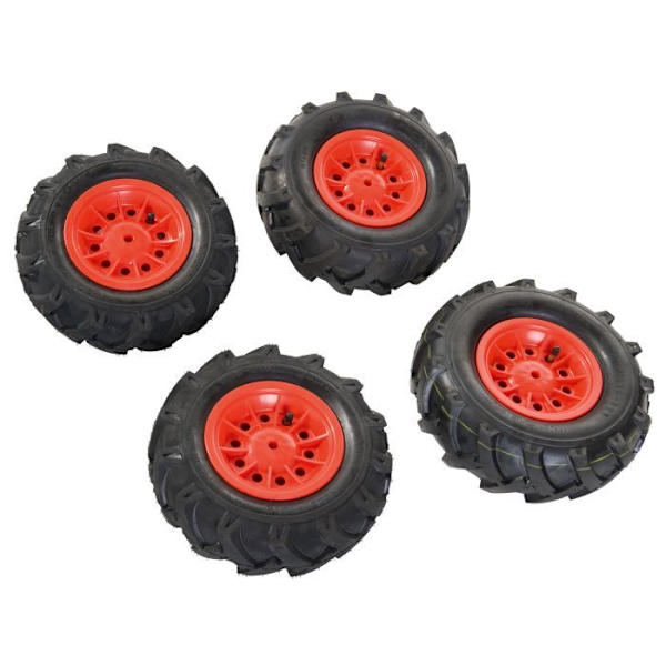 Röda uppblåsbara däck - ROLLY TOYS - För tr. 70- - Barn Pojke - 4 st Flerfärgad