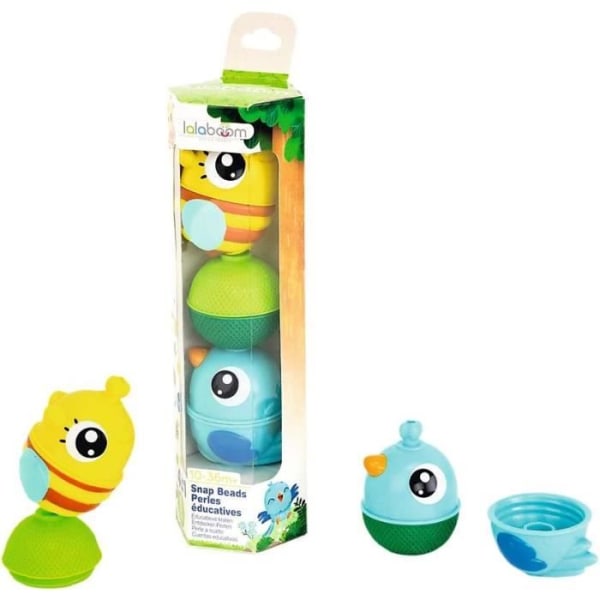 Lalaboom Animals Sensory Ball Block Set 6 st. Flerfärgad