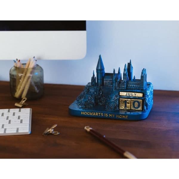 HARRY POTTER - 3D EVIGHETSKALENDER I RESIN GRUPO ERIK CP3D02 blå/guld