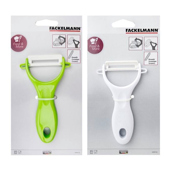 Grönsakskniv med keramisk blad färg slumpmässig 13 cm Fackelmann Colors Edition Grön, vit