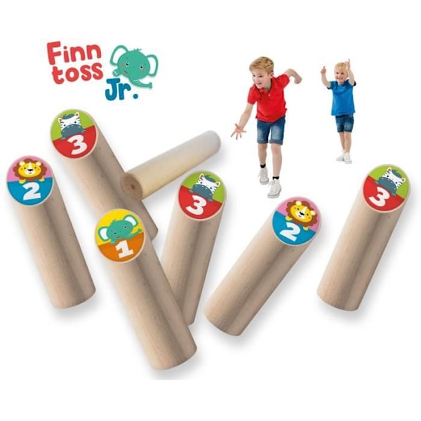Finskt kastspel för juniorer - SES CREATIVE - Finntoss Jr. - Trä - Brun - Från 4 år Flerfärgad