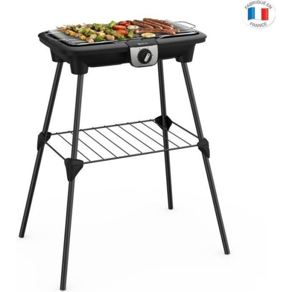 TEFAL Elgrill på ben, Stor yta, Justerbar termostat, Samtidig tillagning, EasyGrill XXL BG921812