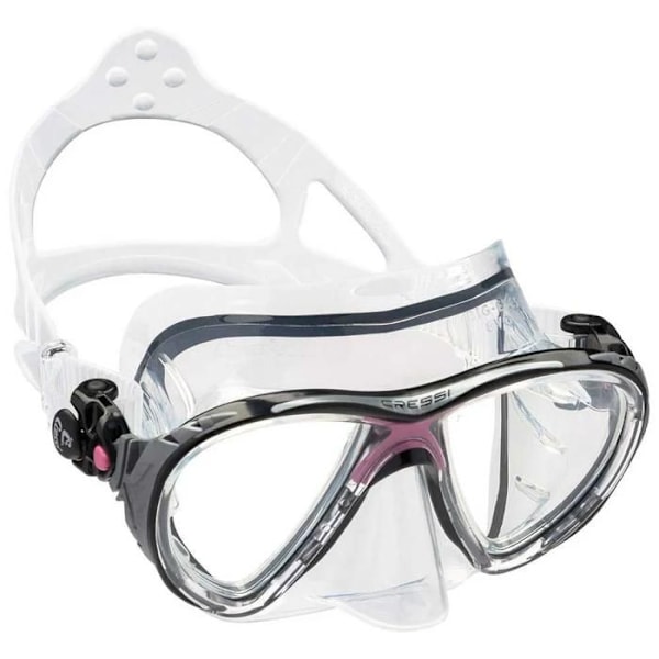 Set för snorkling - CRESSI - Evo Big Eyes & Alpha Ultra Dry - Transparent/Rosa Transparent/Rosa