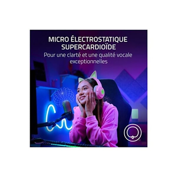 Mikrofon USB - Razer - Seiren V3 Chroma - Supercardioid - RGB-belysning - Plug-and-Play RGB