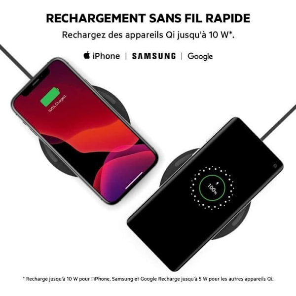 BELKIN - laddare vit - 10W Trådlös laddning Pa Vit