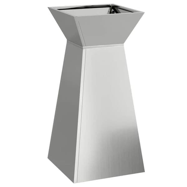 Pillarplanter - vidaXL - Silver - 35x35x73 cm - Hållbar - Utomhusbruk - Montering krävs