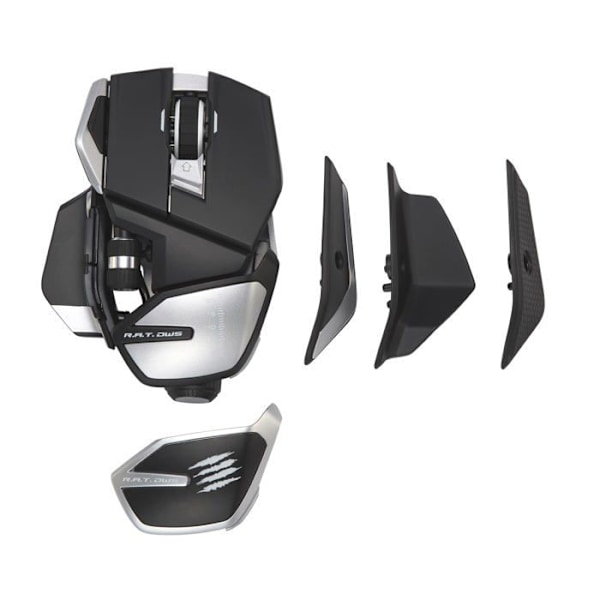 Madcatz M.O.J.O. M1 Ultra Light Gaming Mouse 70g - PMW3360 Sensor 12000 DPI & Frequency 1000Hz - DAKOTA Switch 2ms Svart röd
