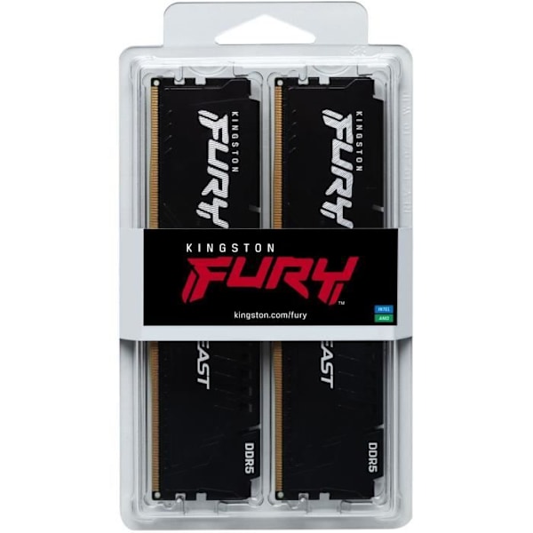KINGSTON TECHNOLOGY FURY Beast 16GB (2x8GB) 5200MHz CL40 DDR5 RAM