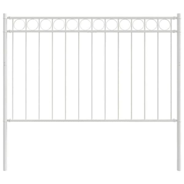 vidaXL Stängsel Element ASSEN 170 x 150 cm Stål Vit 42003923