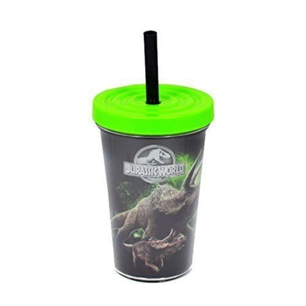 Joy Toy 65730 Jurassic World Tumbler med plastlock, flerfärgad, 300 ml