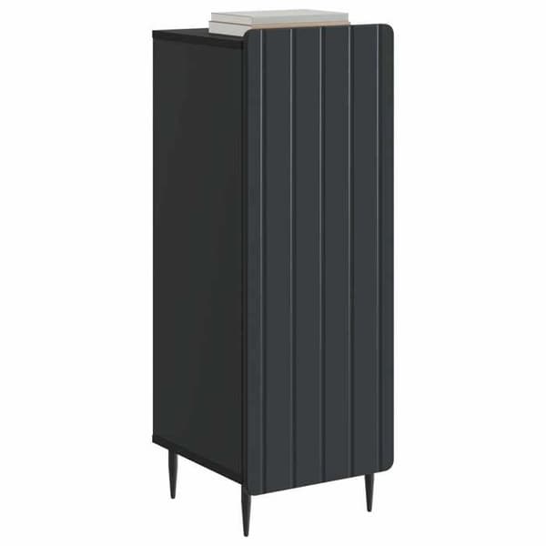 vidaXL Buffé Svart 34,5 x 33 x 92 cm Ingenjörsträ 894366