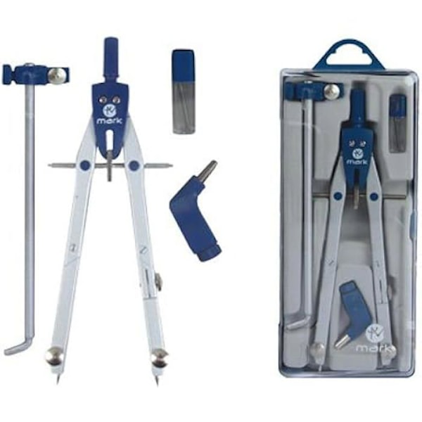 Compas Mikrometrisk - LIDERPAPEL - Modell 923871 - 2 Grenar - Omslutning 38 cm - Stift 2 mm