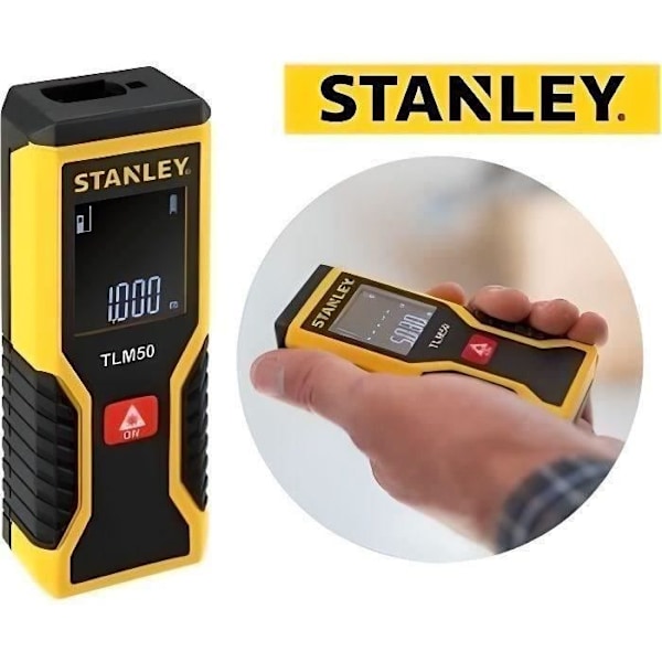 Lasernivå - STANLEY - TLM50 STHT1-77409 - Räckvidd 15 m - Precision 3 mm Gul