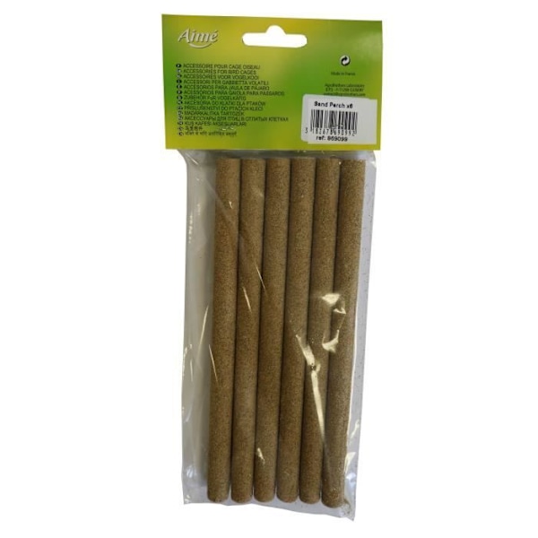 AIME Sandblästrade abborröverdrag - 6 stycken - För fåglar Beige