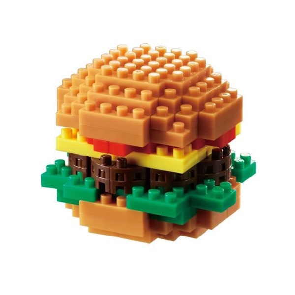 Nanoblock NBC217 - KVM SWITCH -NBC-217-Hamburger Toy, NBC-217, Multicolor
