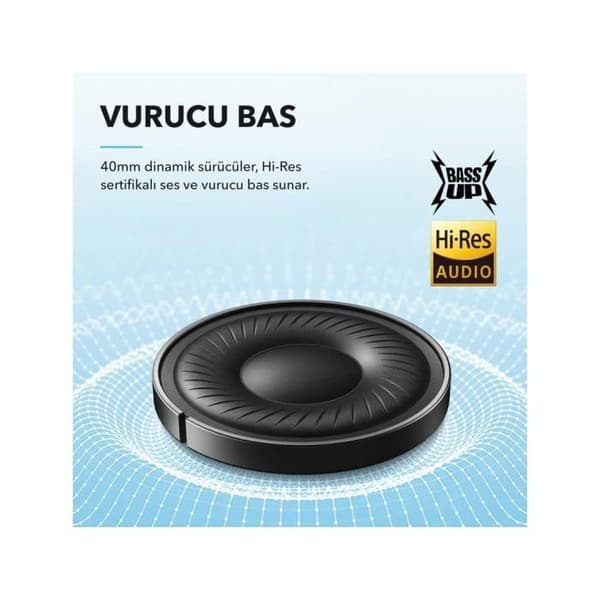 Hörlurar - SOUNDCORE - Q20i - Vit - Bluetooth - Inbyggd mikrofon Vit