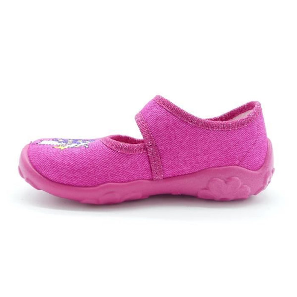 Låg tofflor för flickor - SUPERFIT - Rosa - Textilinteriör - Mjuk injicerad gummisula Rosa 31