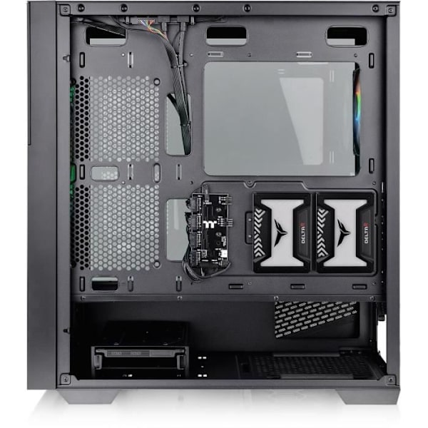 PC-fodral - THERMALTAKE - Divider 370 TG ARGB (Svart) - Fodral utan strömförsörjning - Medium torn - E-ATX-format