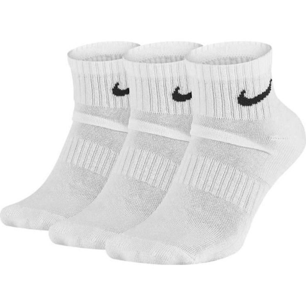 Strumpor - Nike - Everyday Cushion - 3 Par - Vit - Optimal Komfort Vit S