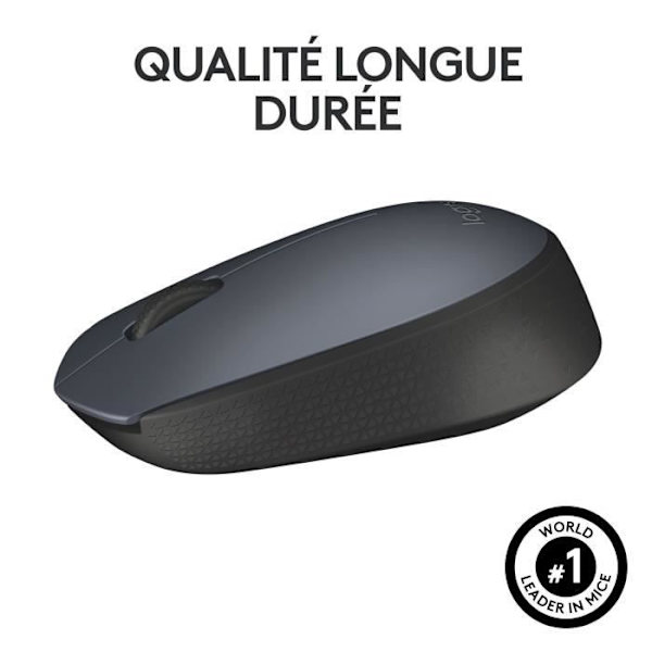 Mus - Trådlös - Logitech - M170 - Ambidextrous - Grå Grå