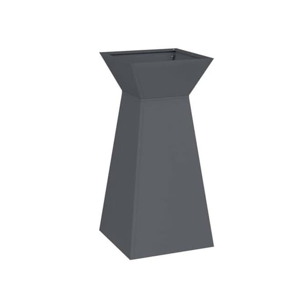 Pillarplanter - vidaXL - Antracit - 35x35x73 cm - Hållbar - Utomhusbruk - Montering krävs