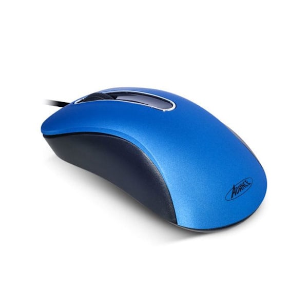 Shape 3D Mouse S-3D-BL - ADVANCE - Kabelansluten - Optisk - 3 knappar - 1000 DPI - Blå