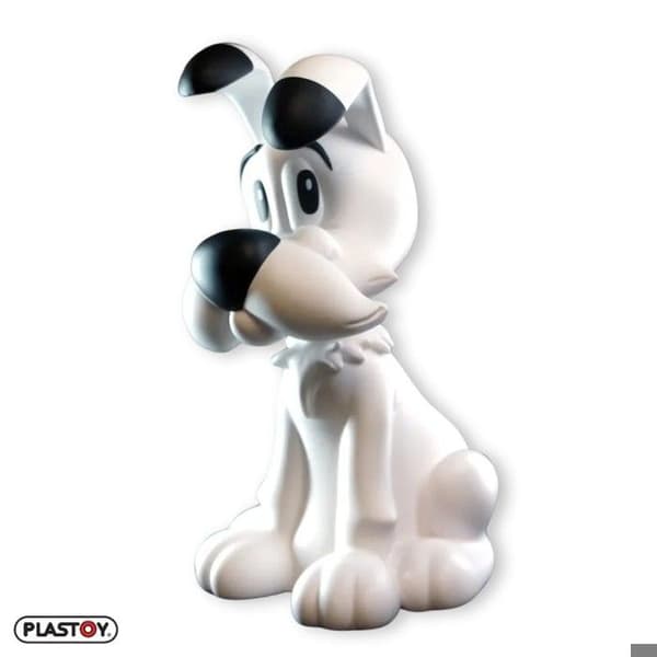 Samlarfigur - PLASTOY - 40098 - Idéfix XL - Grå vinyl - Höjd 30 cm