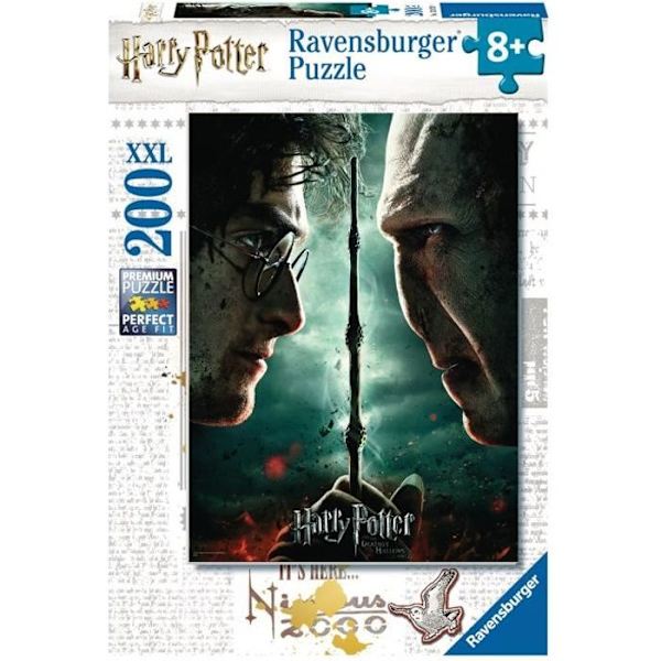Harry Potter vs Voldemort 200 bitar XXL pussel - Ravensburger - För barn från 8 år och uppåt Flerfärgad