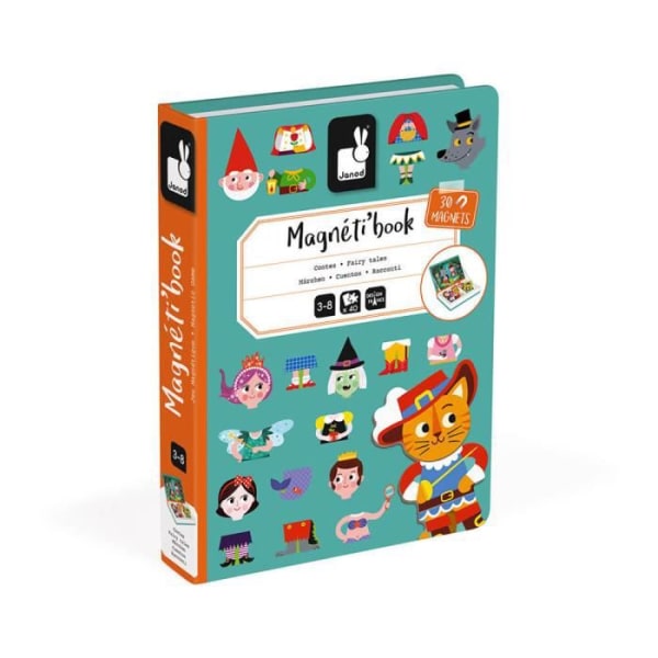 Magnetspel - JANOD - Magnéti'book Contes, 30 magneter - Barn - Grön - 3 år