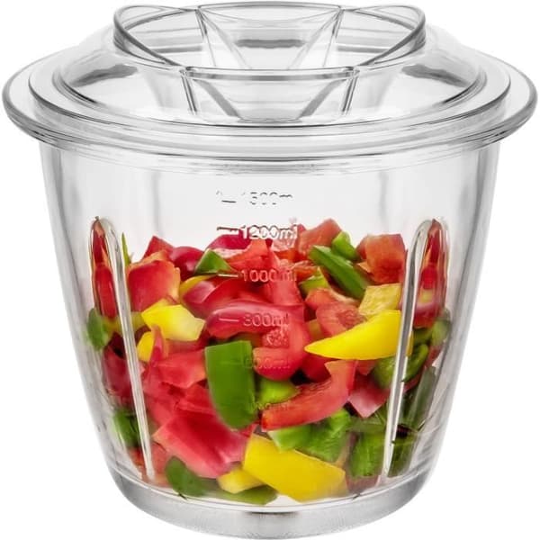 Hackare - SENCOR - SCB 6150SS-EUE3 - Skål 1500 ml - 800 W - Silver Silver och transparent