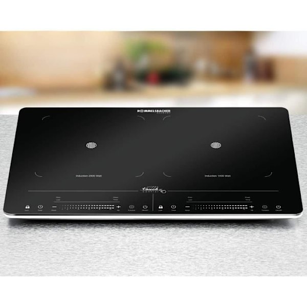 Häll - Rommelsbacher - CT 2020/IN - Induktion 3400 Watt - Svart/Silver - Metall