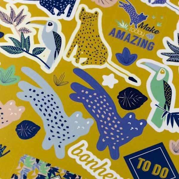 Scrapbooking-kit - Toga - Jungle Vibes - 300 st - Flerfärgad - Blandet Flerfärgad