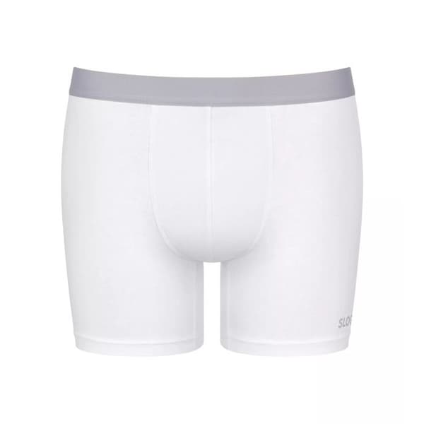Sloggi GO ABC 2.0 - 2-pack korta trosor i grå bomull (95% bomull, 5% elastan) Vit XL